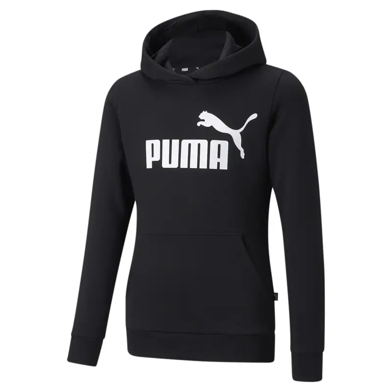 Felpa con cappuccio Essentials con logo per ragazzi PUMA Black |  Puma