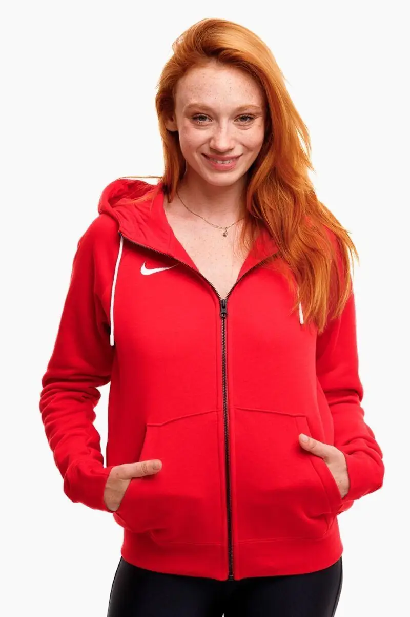Felpa con cappuccio full zip donna ( fleece) nike rosso |  Nike