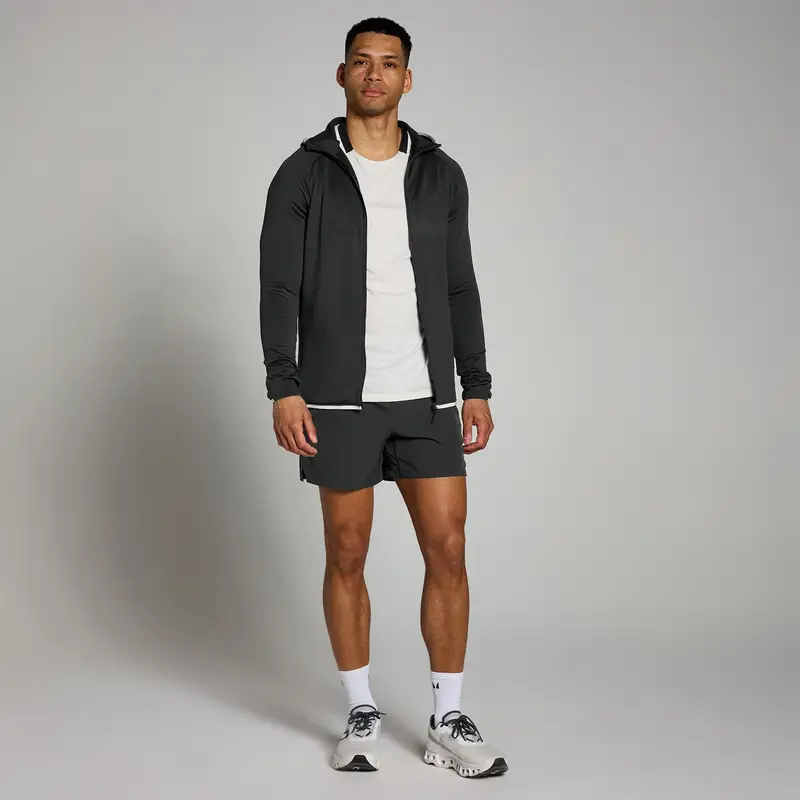 Felpa con cappuccio leggera MP Tempo da uomo - Nero slavato - XS miniatura 2