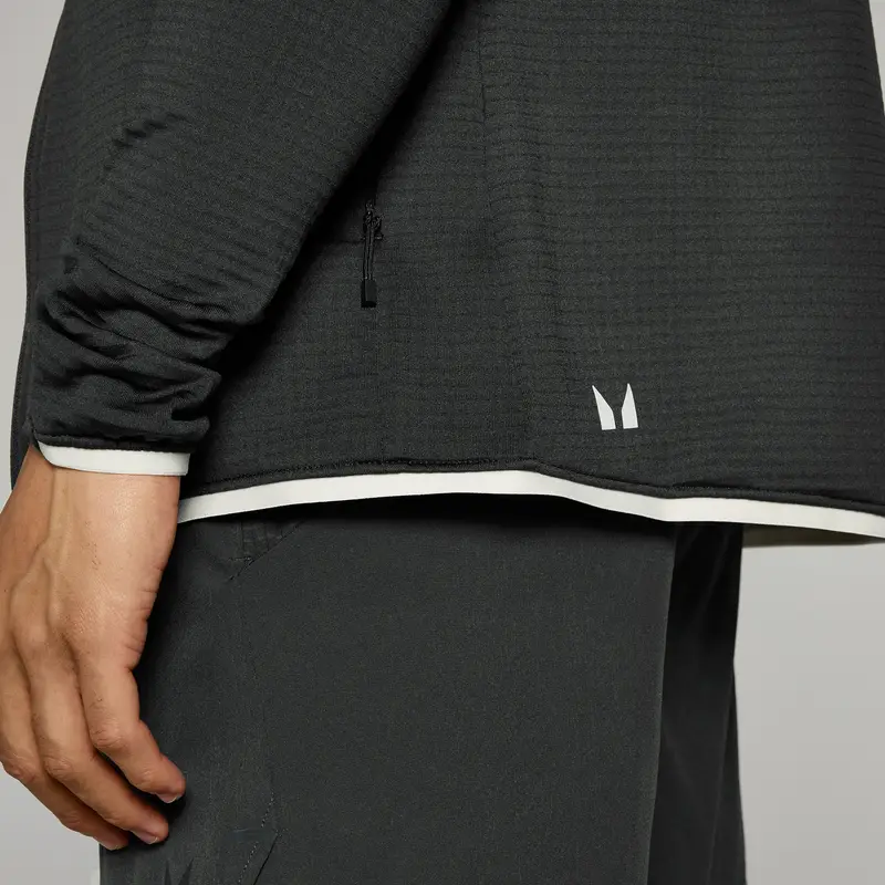 Felpa con cappuccio leggera MP Tempo da uomo - Nero slavato - XS miniatura 3