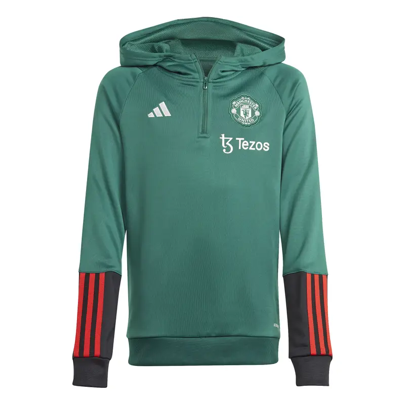 Felpa con cappuccio per bambini Manchester United 2023/24 |  Adidas