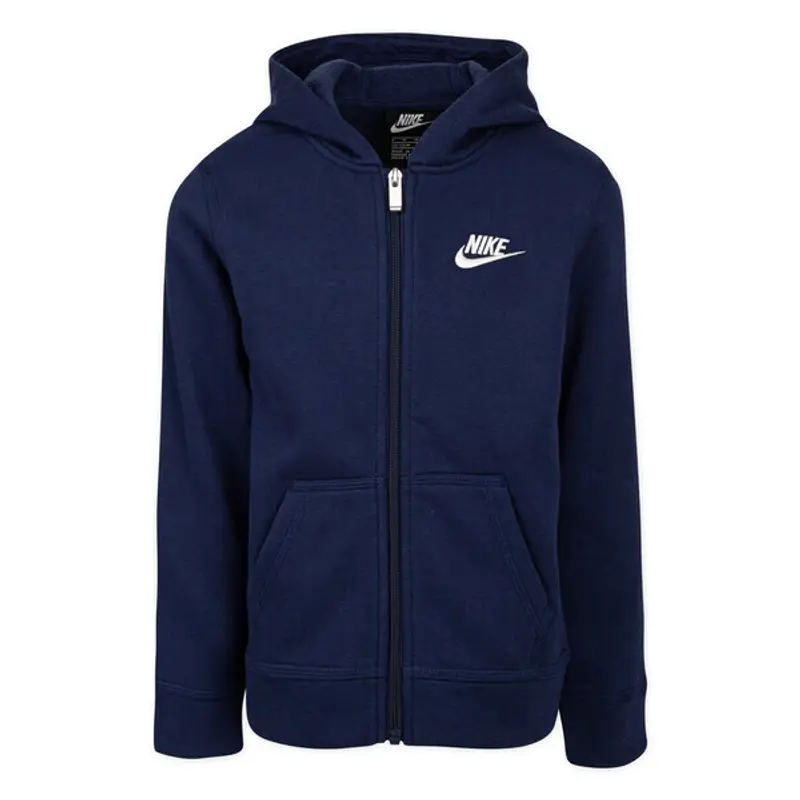 Felpa con cappuccio per bambini Nike Club Fleece FZ