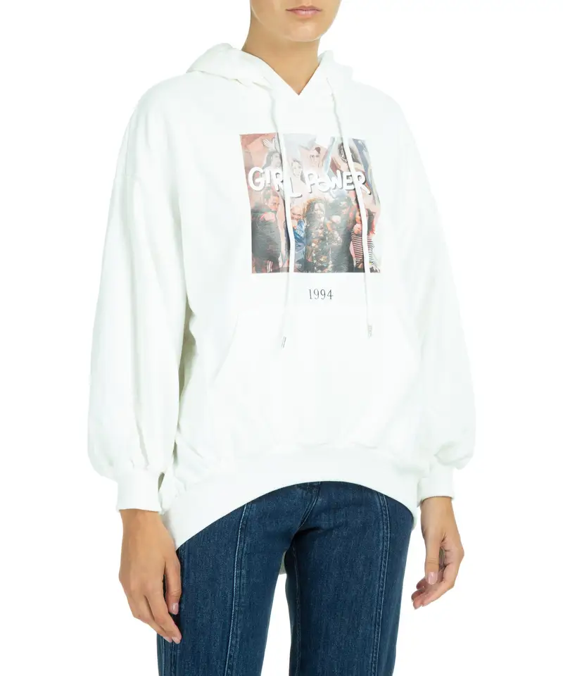 Felpa con cappuccio warriors