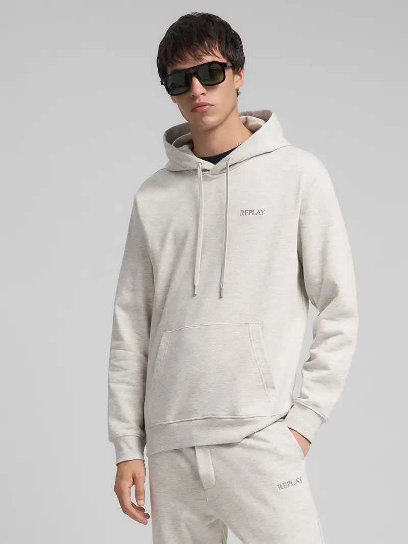 Felpa Con Lettering Ricamato