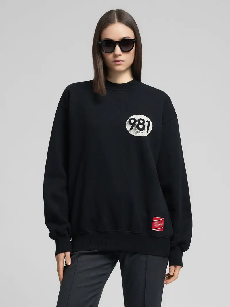 Felpa Con Stampa Sul Petto