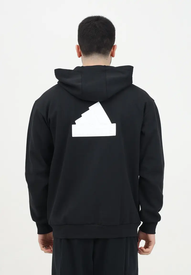 Felpa con zip Future Icons Badge Of Sport nera da uomo miniatura 2