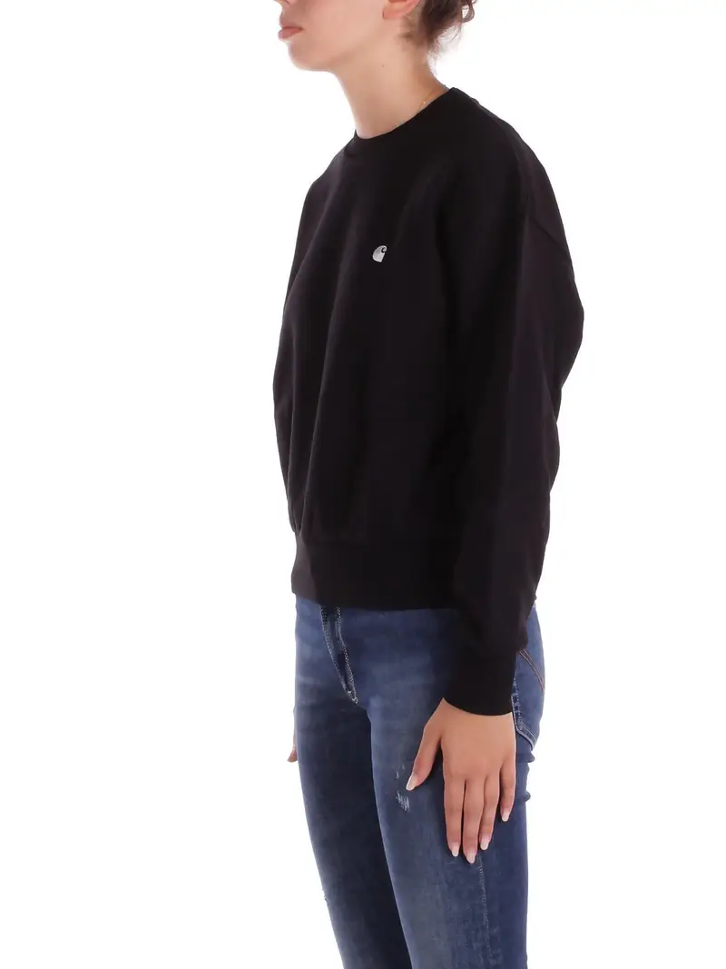 Felpa Donna CARHARTT WIP Black W' hooded casey miniatura 2