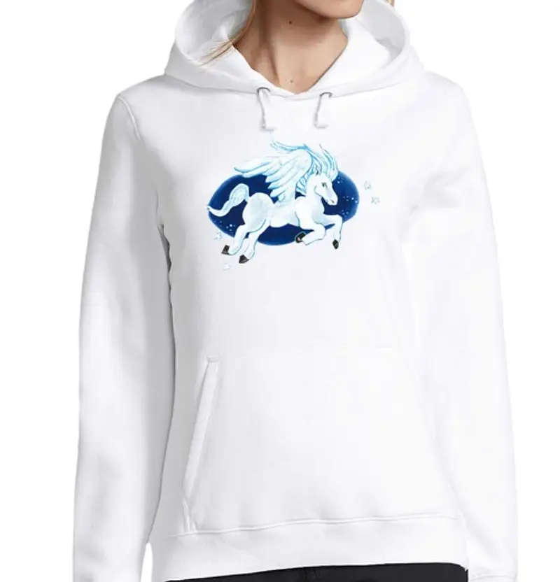 Felpa donna con cappuccio pegasus