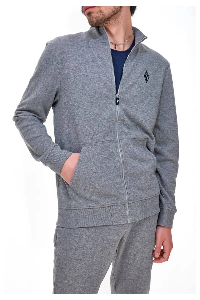 Felpa Garzata Skechers The Hoodler Hoodie Go Walk Grigia