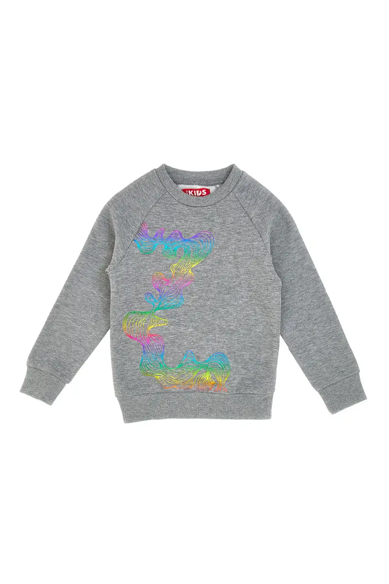 Felpa Girocollo con Stampa Olografica PITT KIDS 6032 miniatura 3