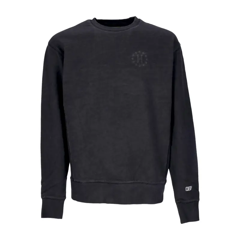 Felpa Girocollo Uomo 12 Galaxies Faded Crewneck Gun Metal
