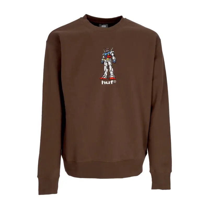 Felpa Girocollo Uomo 79 Crewneck X Gundam Chocolate