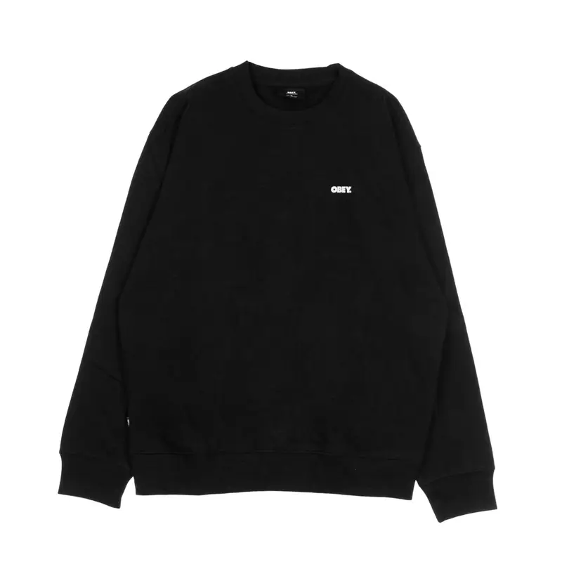 Felpa Girocollo Uomo Bold Premium Crew Fleece Black
