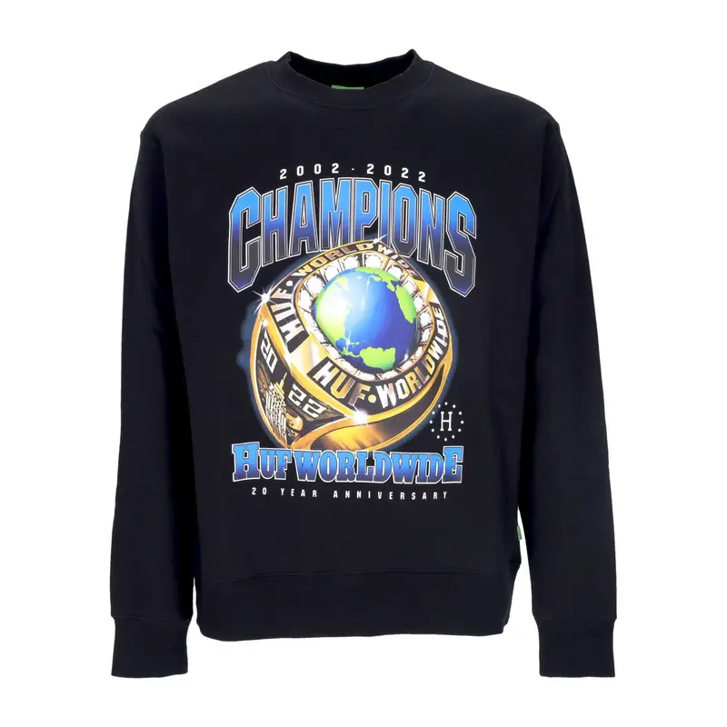 Felpa Girocollo Uomo Champions Crewneck Black
