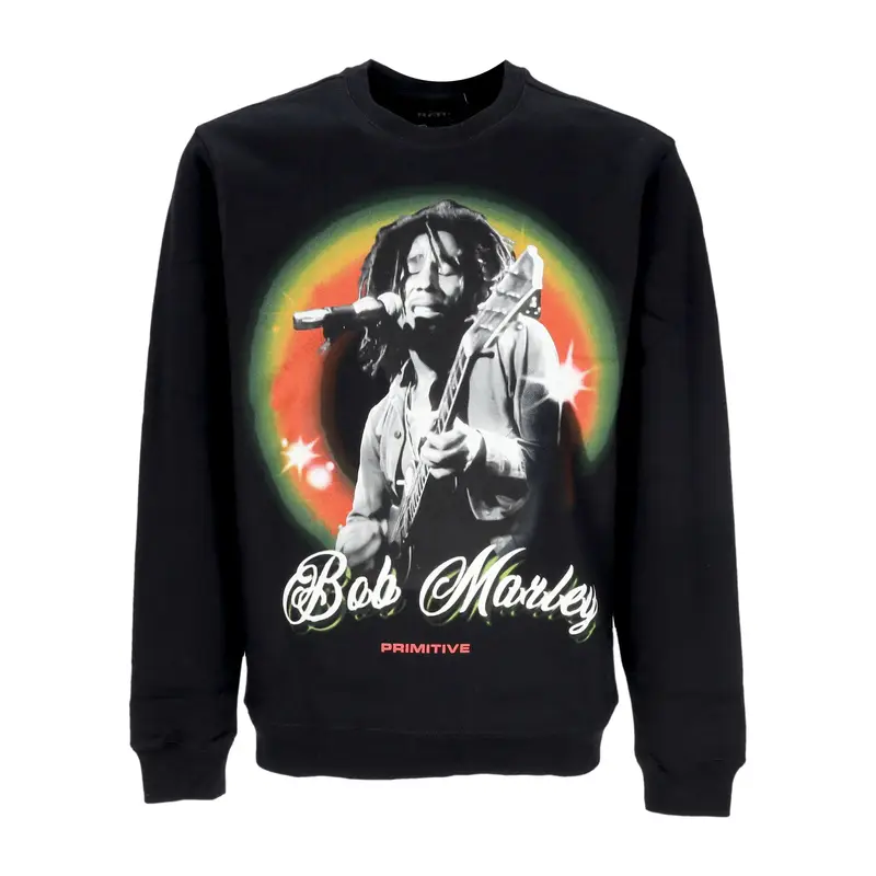 Felpa Girocollo Uomo Dreams Crewneck X Bob Marley Black