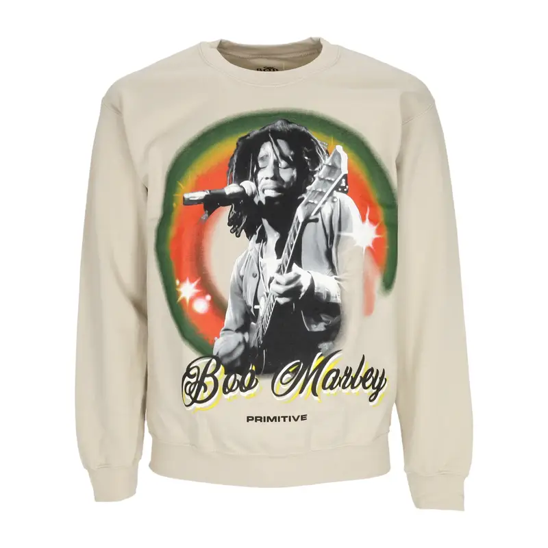 Felpa Girocollo Uomo Dreams Crewneck X Bob Marley Sand