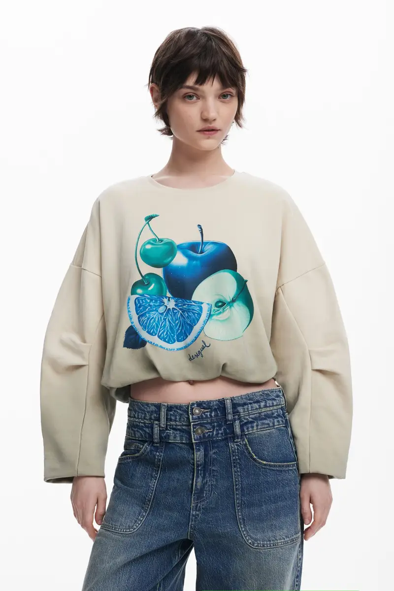 Felpa imbottita con frutta