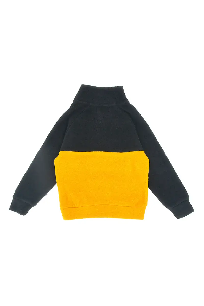 Felpa in Pile Giallo e Nero PITT KIDS 6027 miniatura 3