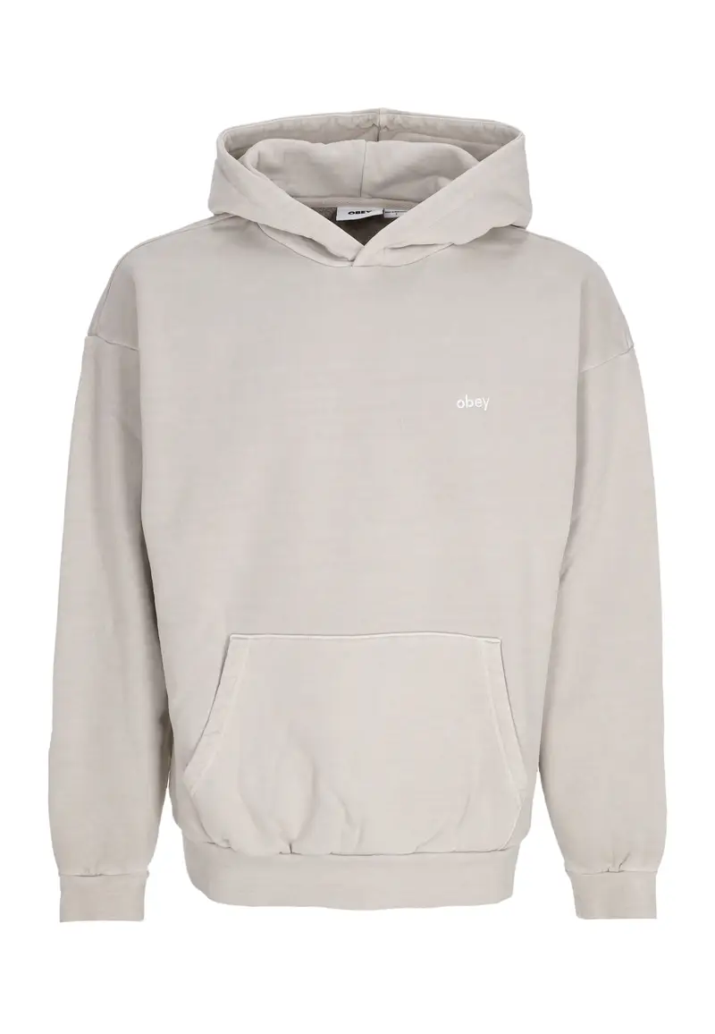 Felpa Leggera Cappuccio Uomo Lowercase Pigment Hoodie Fleece Pigment Abbey Stone
