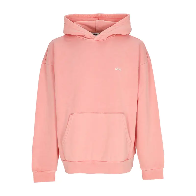 Felpa Leggera Cappuccio Uomo Lowercase Pigment Hoodie Fleece Pigment Shell Pink
