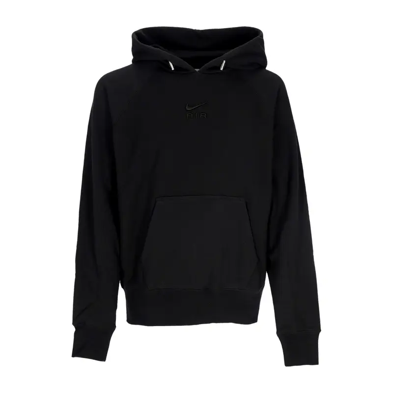 Felpa Leggera Cappuccio Uomo Sportswear Air French Terry Hoodie Black/black