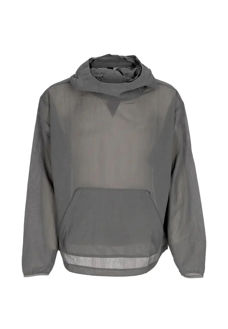 Felpa Leggera Cappuccio Uomo Sportswear Tech Pack Woven Mesh Hoodie Iron Grey/iron Grey