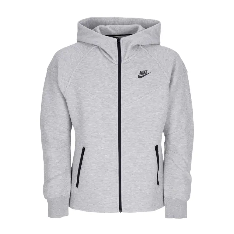 Felpa Leggera Cappuccio Zip Donna W Sportswear Tech Fleece Windrunner Full-zip Hoodie Dk Grey Heather/black