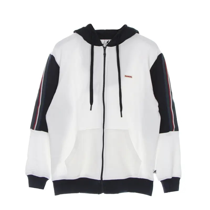 Felpa Leggera Cappuccio Zip Uomo Heritage Taped Zip Hoodie Off White