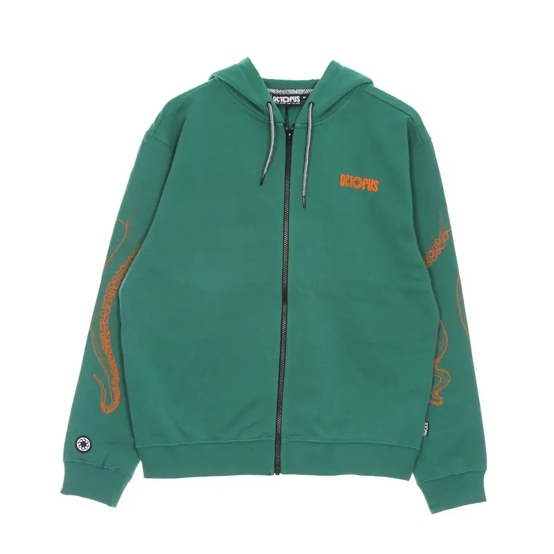 Felpa Leggera Cappuccio Zip Uomo Outline Zip Hoodie Field Green