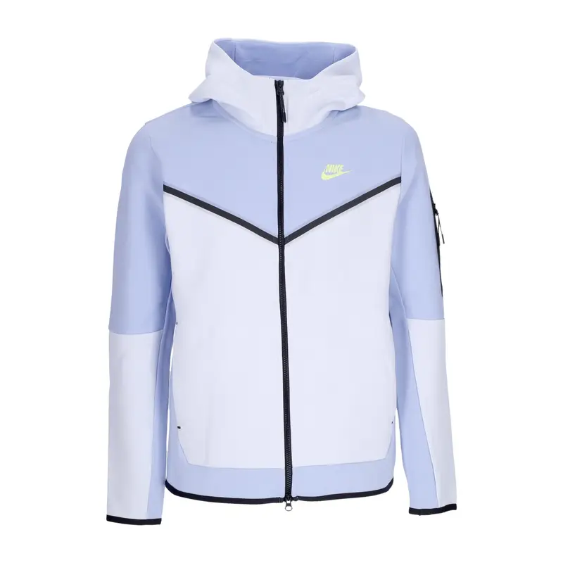 Felpa Leggera Cappuccio Zip Uomo Sportswear Tech Fleece Full-zip Hoodie Cobalt Bliss/lt Lemon Twist