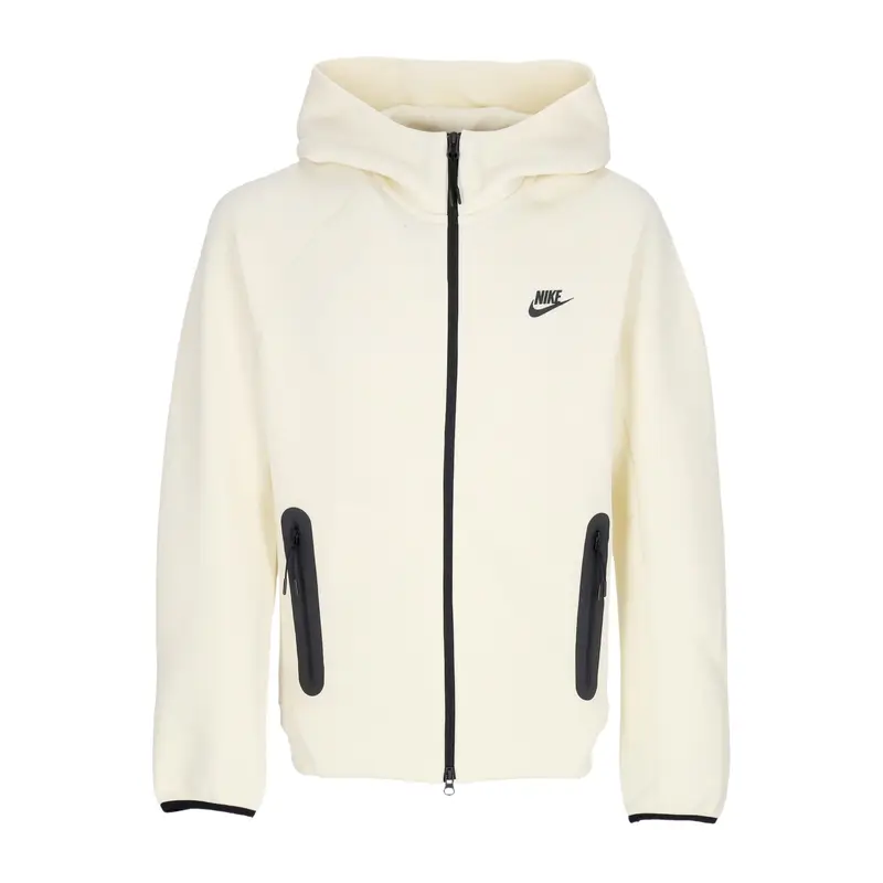Felpa Leggera Cappuccio Zip Uomo Tech Fleece Full-zip Windrunner Hoodie Coconut Milk/black