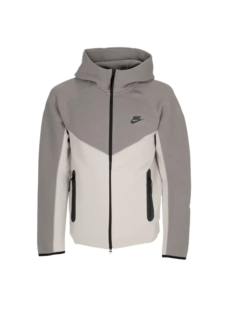 Felpa Leggera Cappuccio Zip Uomo Tech Fleece Full-zip Windrunner Hoodie Lt Iron Ore/flat Pewter/black