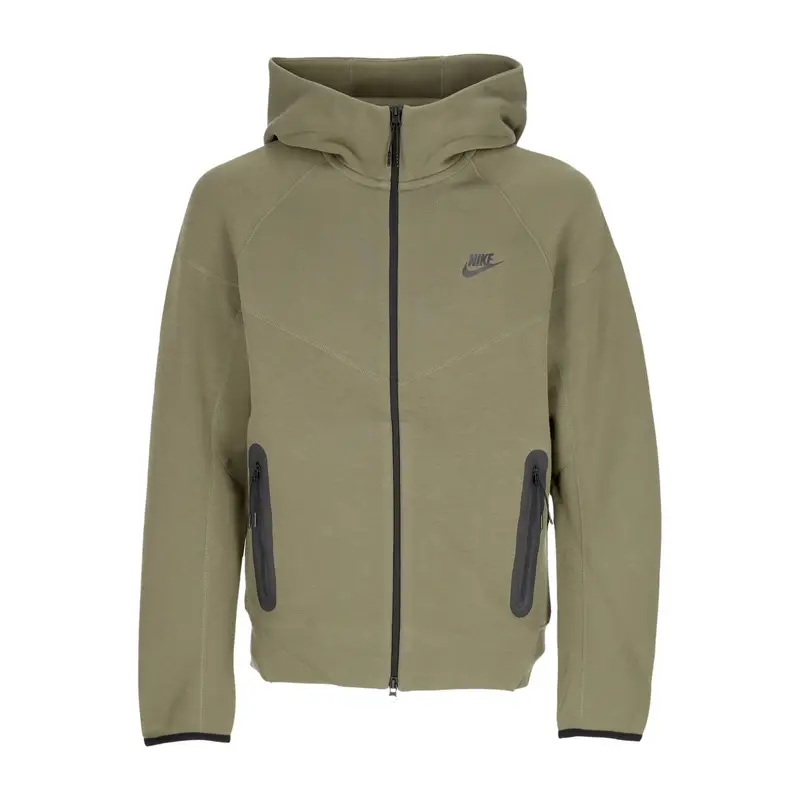 Felpa Leggera Cappuccio Zip Uomo Tech Fleece Full-zip Windrunner Hoodie Medium Olive/black