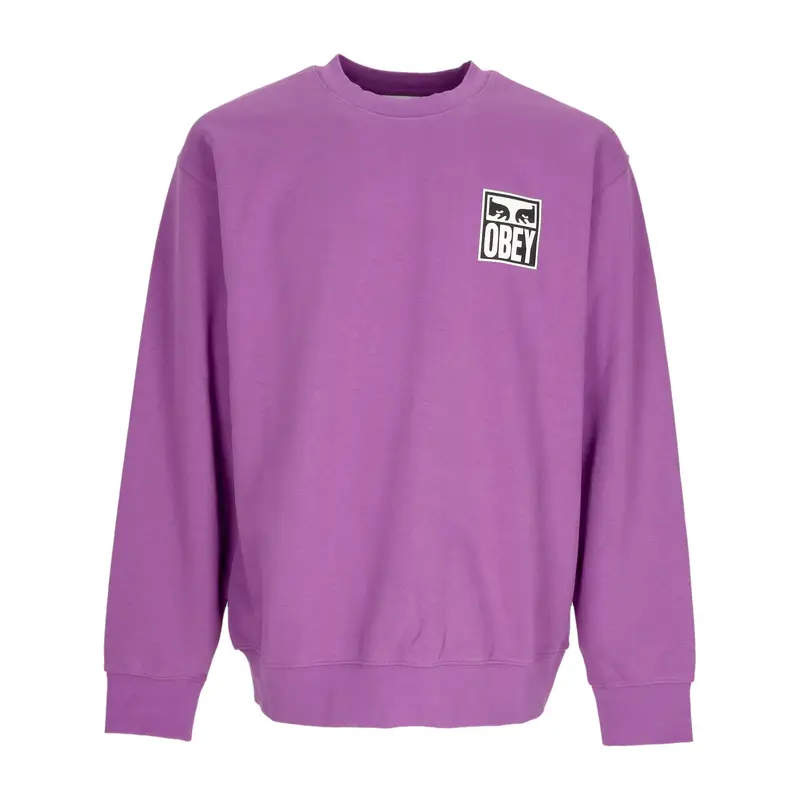 Felpa Leggera Girocollo Uomo Eyes Icon 2 Crew Premium  French Terry Dewberry