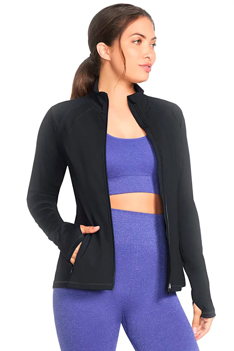 Felpa Nera con Cerniera Centrale SHECKERS GO WALK Jacket miniatura 2