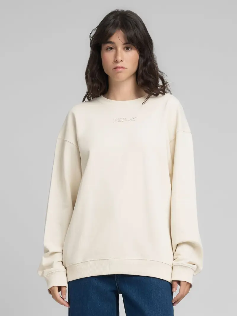 Felpa Oversize In Cotone