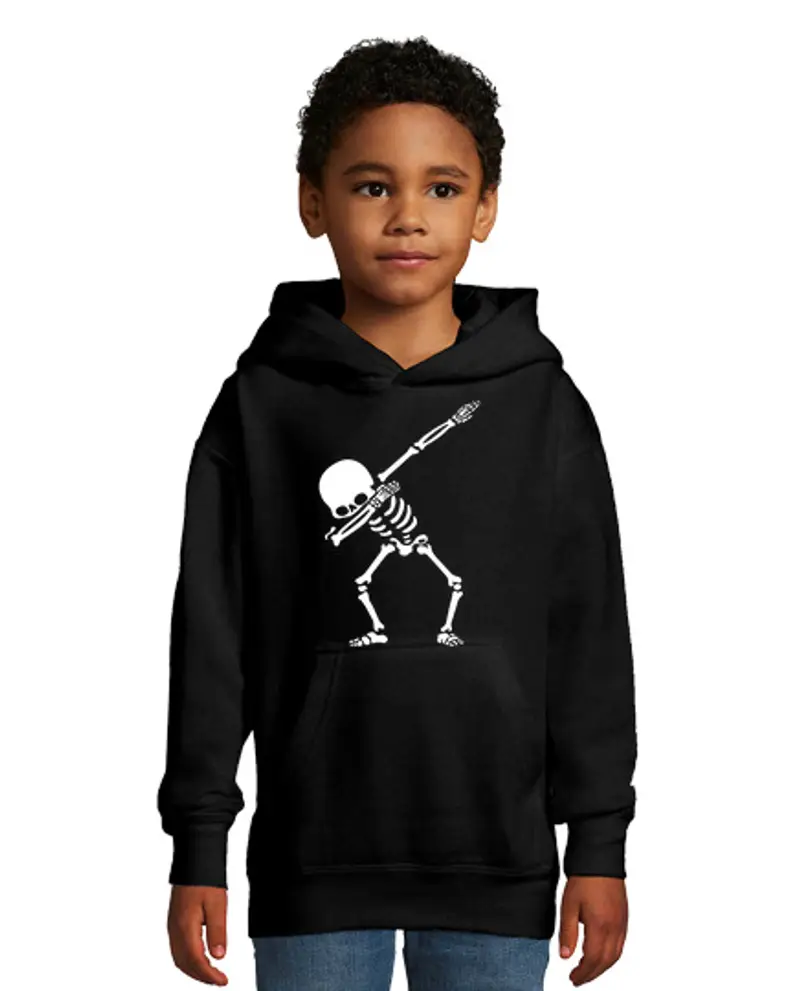 Felpa per bambini con cappuccio dab schelletro