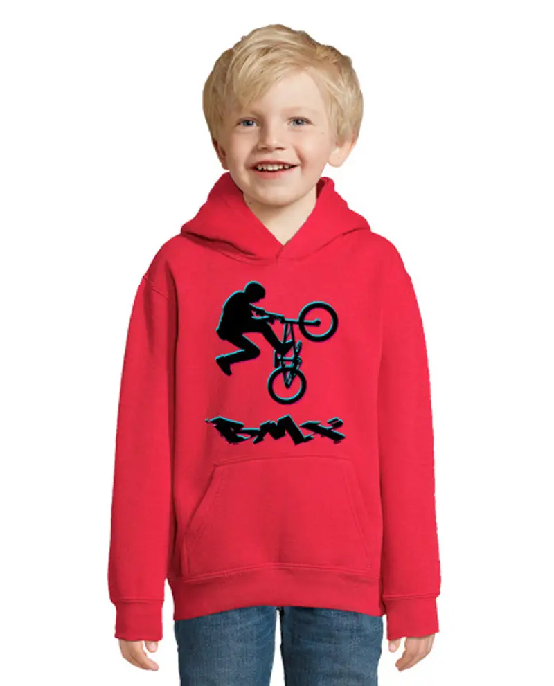 Felpa per bambini con cappuccio disegno 2819938, bmx