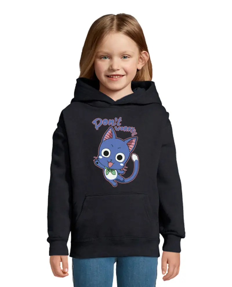 Felpa per bambini con cappuccio felice