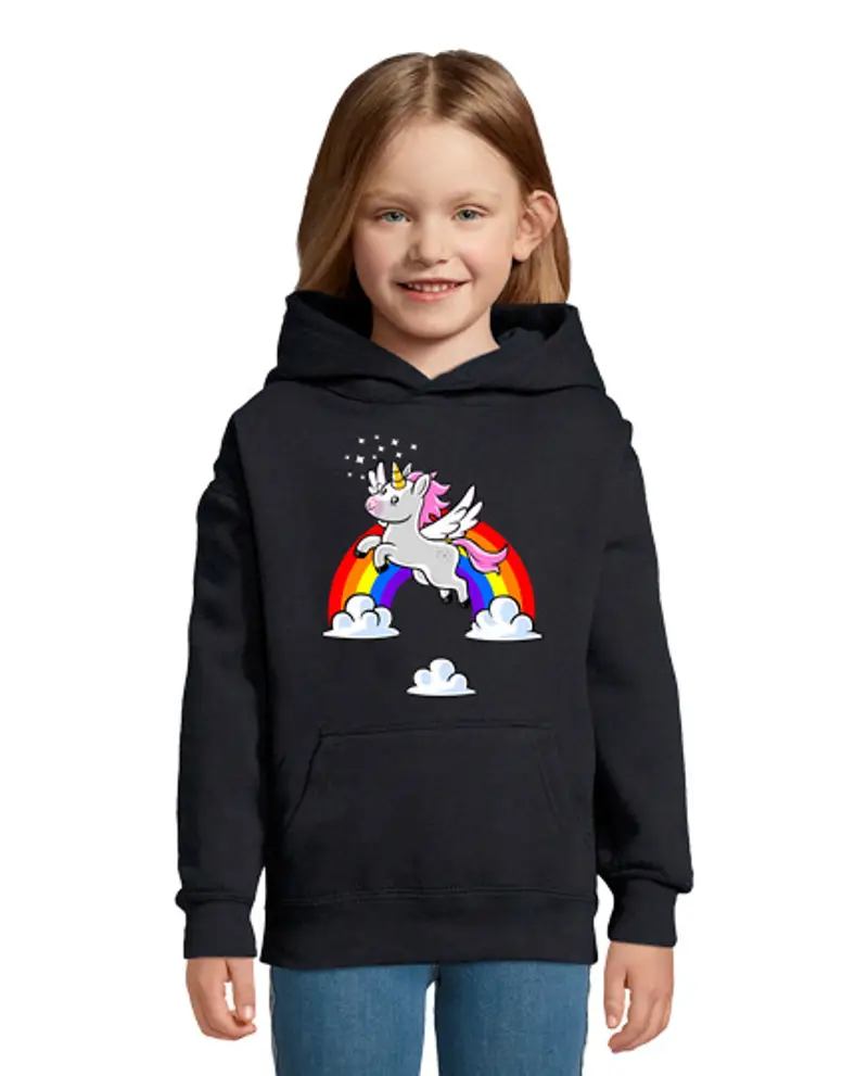 Felpa per bambini con cappuccio Felpa per bambini con cappuccio, blu marino