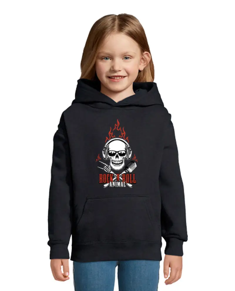 Felpa per bambini con cappuccio Felpa per bambini con cappuccio, blu marino