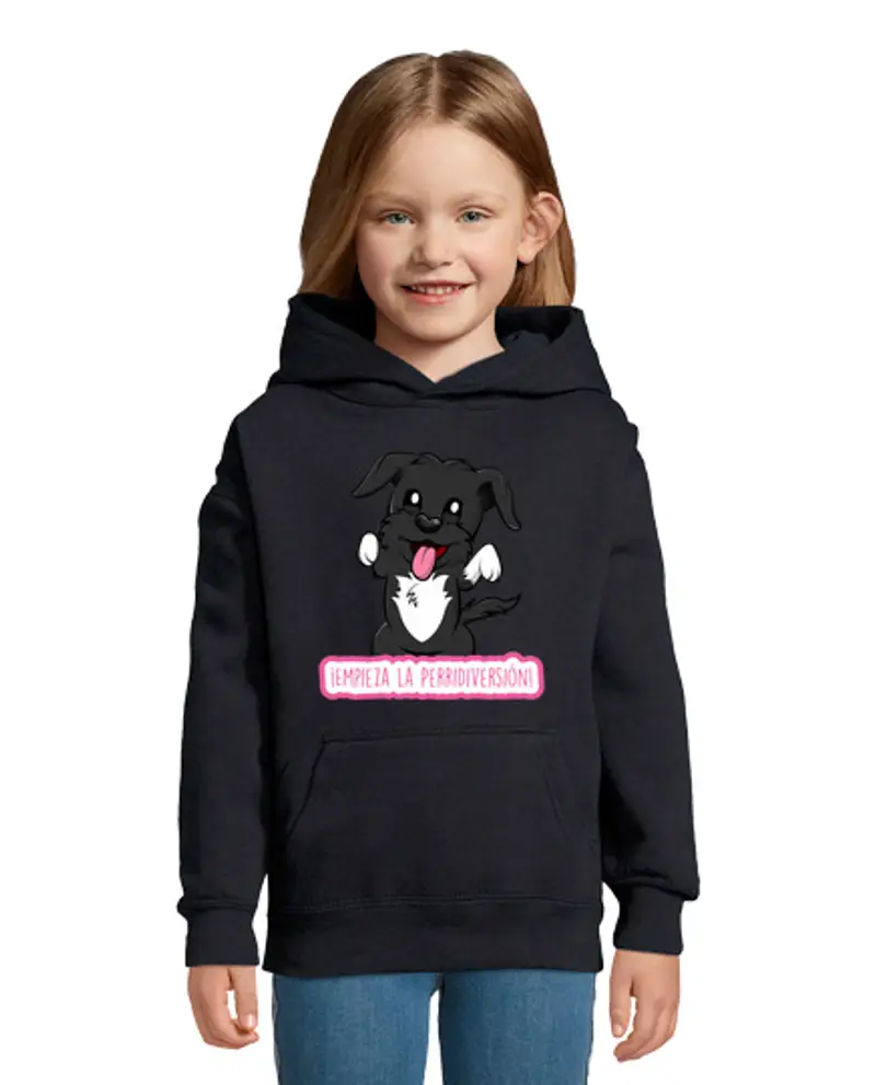 Felpa per bambini con cappuccio Felpa per bambini con cappuccio, blu marino