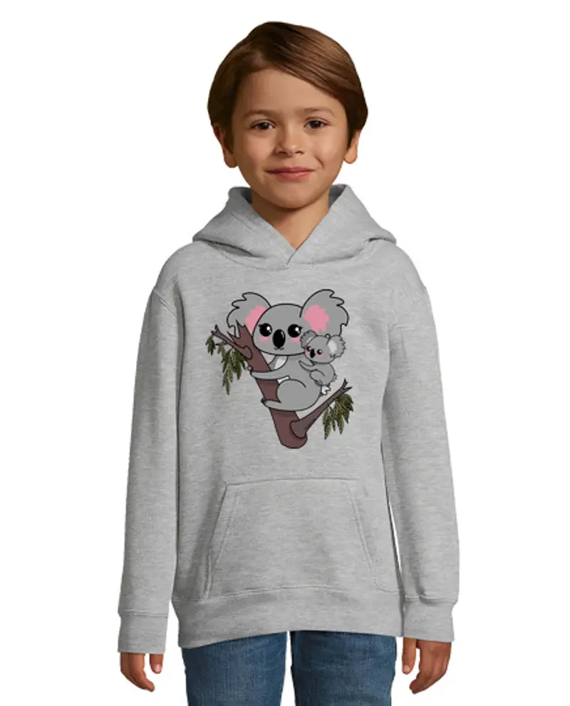 Felpa per bambini con cappuccio koala kawaii