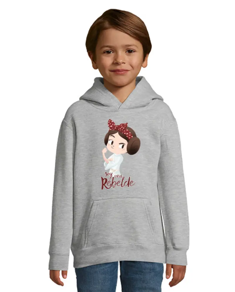Felpa per bambini con cappuccio sono una ribelle
