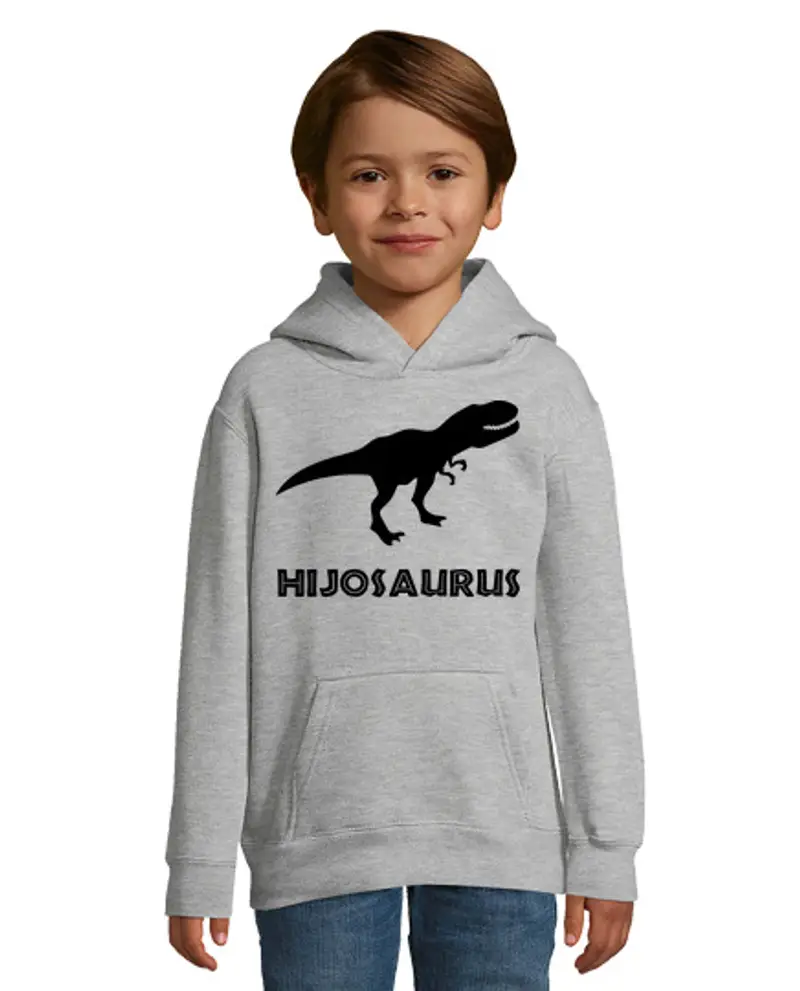 Felpa per bambini con cappuccio Sonsaurus (sfondo chiaro)