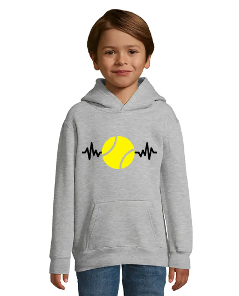 Felpa per bambini con cappuccio tennis tennista regalo tennis sport