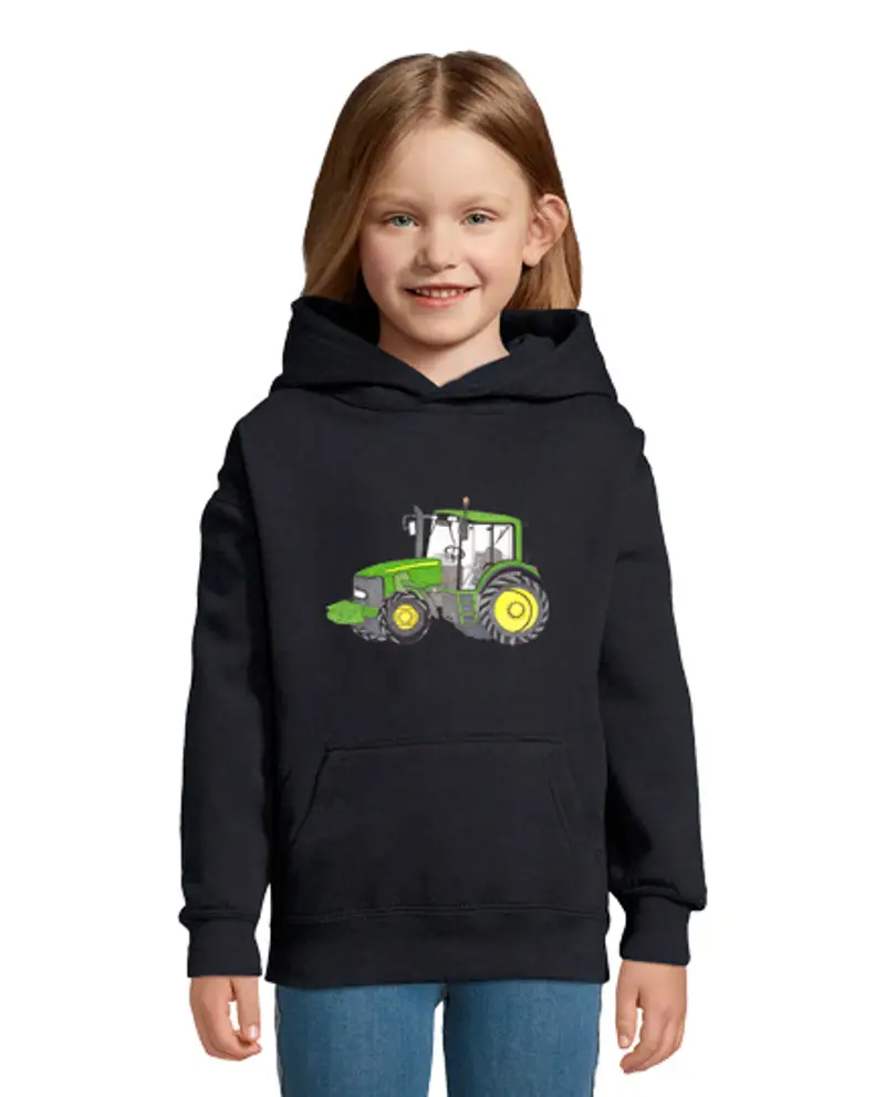 Felpa per bambini con cappuccio trattore