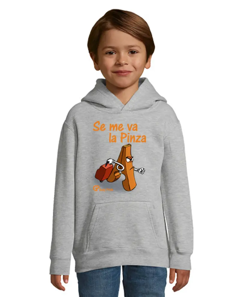 Felpa per bambini con cappuccio Vado il molletta