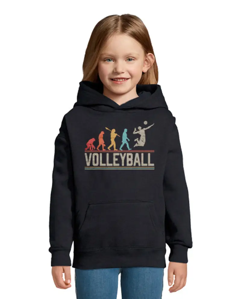 Felpa per bambini con cappuccio Volleyball Evolution Pallavolo Voleibol