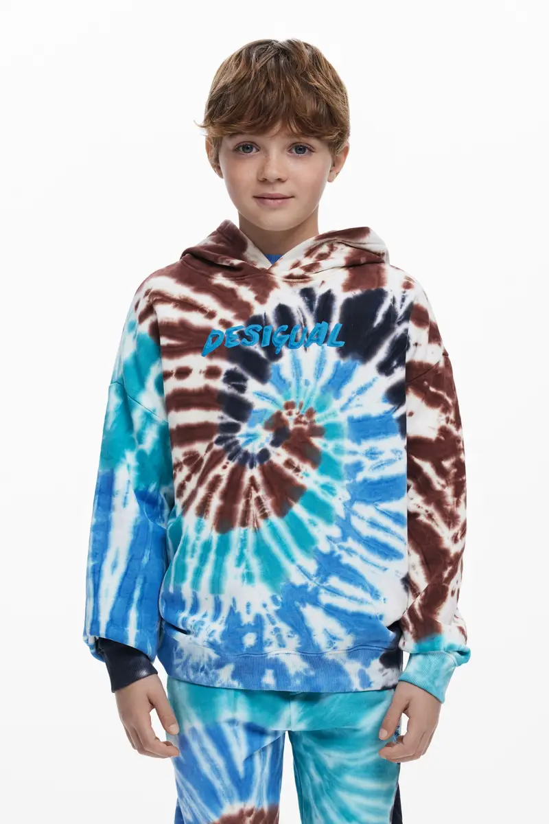 Felpa Tie-Dye con logo